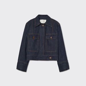 A LINE Cropped Denim Jacket